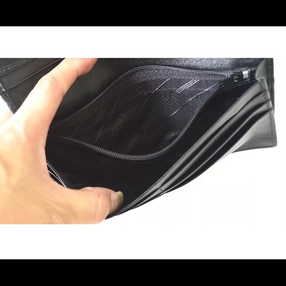 NEW Crocodile leather Check-book bi-fold wallet - Picture 6 of 8